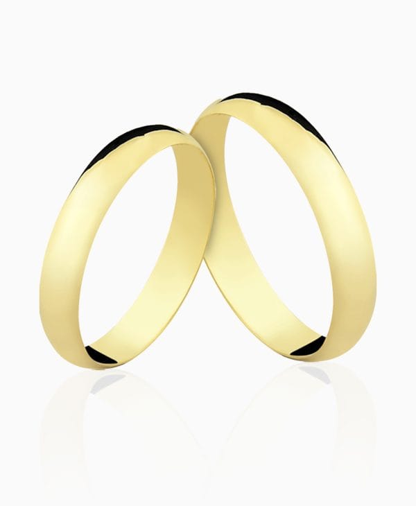 Aliança de casamento Porcello em ouro