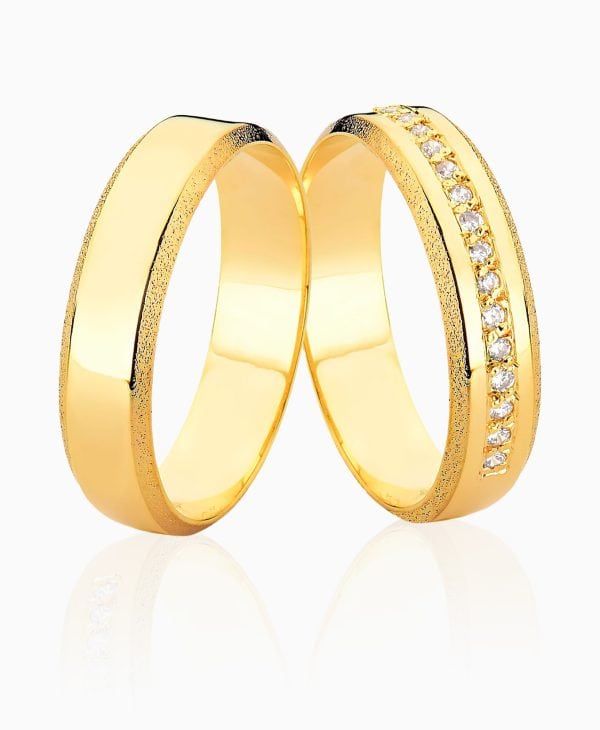 Aliança de casamento Porcello em ouro