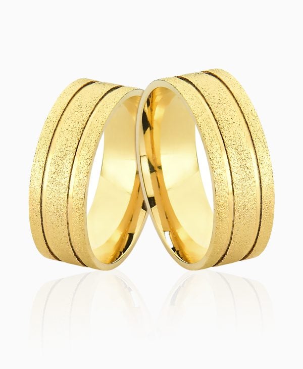 Aliança de casamento Porcello em ouro