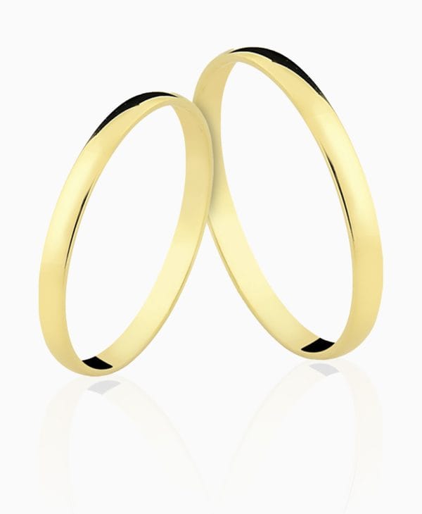 Aliança de casamento Porcello em ouro