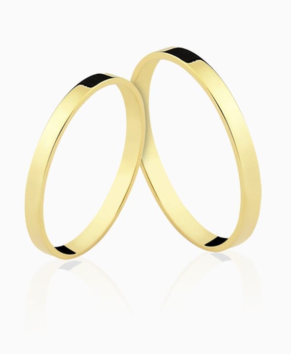Aliança de casamento Porcello em ouro