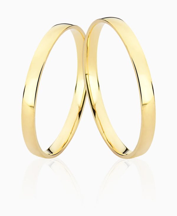 Aliança de casamento Porcello em ouro