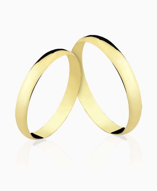 Aliança de casamento Porcello em ouro